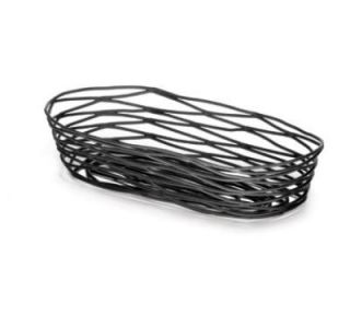 Tablecraft Artisan Collection Basket, 9 in x 4 in x 2 in, Oblong, Black
