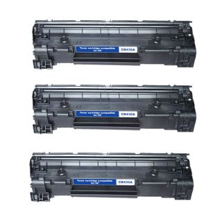 Hp Cb435a Compatible Black Toner Cartridges (pack Of 3) (BlackMaximum yield: 2,000 pages at 5 percent coverageNon refillableModel: CB436AQuantity: Pack of 3This item is not returnable A compatible cartridge/toner is not manufactured by the original printe