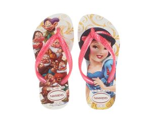 Havaianas Kids Slim Princess Disney Flip Flops Girls Shoes (White)