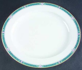 Christopher Stuart Somerset 13 Oval Serving Platter, Fine China Dinnerware   Fl