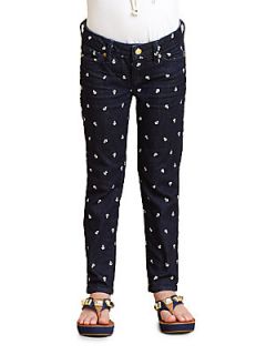Juicy Couture Toddlers & Little Girls Anchor Print Skinny Jeans   Indigo