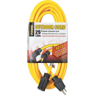 Prime Wire & Cable 125 Volt Outdoor Extension Cord   25ft., Model EC500825