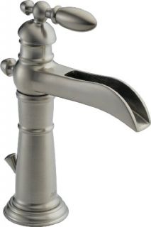 Delta 554LFSS Bathroom Faucet, Victorian Single Handle Centerset, LeadFree Brilliance Stainless