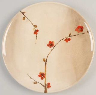 Royal Stafford Desert Flowers Dinner Plate, Fine China Dinnerware   Beige W/Red/