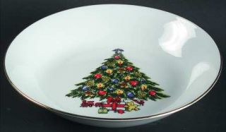 Jamestown Christmas Treasure Coupe Soup Bowl, Fine China Dinnerware   Christmas