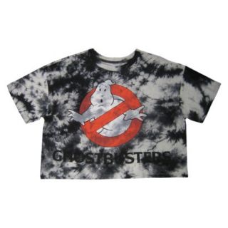 Juniors Ghostbusters Cropped Graphic Tee   Gray XLRG
