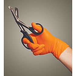Medium Blaze Orange Nitrile Exam Gloves (case Of 1,000)