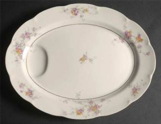 Haviland Arcadia (New York) 14 Oval Serving Platter, Fine China Dinnerware   Ne