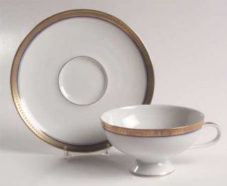 Rosenthal   Continental Electra (Aida Shape) Footed Cup & Saucer Set, Fine China
