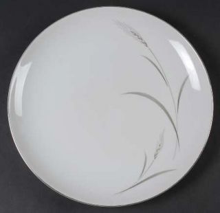 Mikasa Aries 12 Chop Plate/Round Platter, Fine China Dinnerware   Wheat W/Green