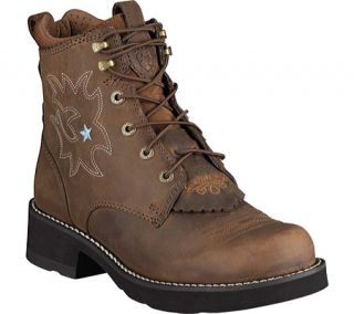 Womens Ariat Probaby™ Lacer   Driftwood Brown Full Grain Leather Boots