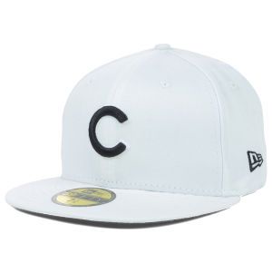 Chicago Cubs New Era MLB White And Black 59FIFTY Cap