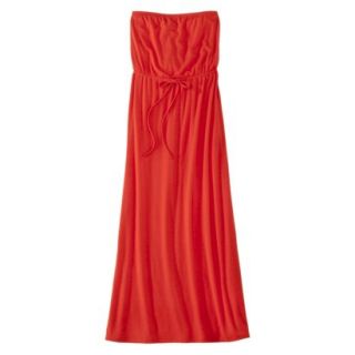 Mossimo Supply Co. Juniors Strapless Maxi Dress   Hot Coral M(7 9)