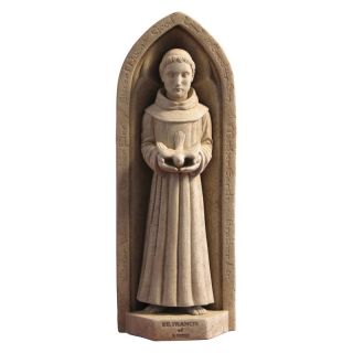 Washington National Cathedral St. Francis Wall Plaque/Garden Statue   5041