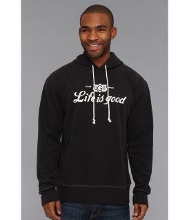 Life is good Go To Hoodie Mens Sweatshirt (Black)