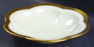 Lenox China 86 1/2 Oyster Plate, Fine China Dinnerware   Wide Gold Band,Thin Gol