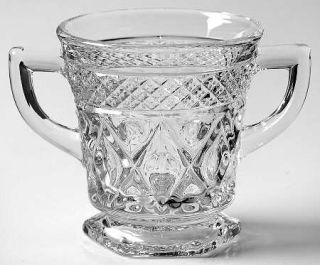 Imperial Glass Ohio Cape Cod Clear (#1602 + #160) Open Sugar   Clear, Stem #1602