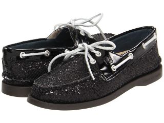 Sperry Top Sider A/O 2 Eye Womens Slip on Shoes (Black)