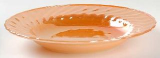 Anchor Hocking Peach Lustre Shell Rim Soup Bowl   Peach Lustre,Scalloped Edge