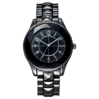 Womens Mossimo Supply Co. Analog Link Wristwatch   Black