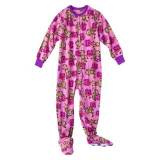Circo Toddler Girls Monkey Footed Blanket Sleeper   Pink 4T