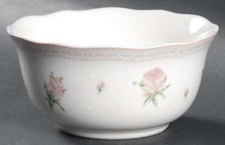 222 Fifth (PTS) Stephanie Coupe Cereal Bowl, Fine China Dinnerware   Pink Single