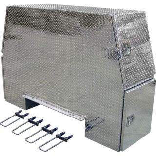 Buyers Products Aluminum Heavy Duty Backpack Truck Box   Diamond Plate, 92in.L
