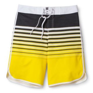 Mossimo Supply Co. Mens 11 Striped Boardshort   Hi Lite Yellow 38