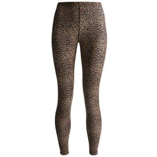 Hot Chillys MTF 3000 Print Base Layer Bottoms   UPF 30+  Midweight (For Women)   LEOPARD (M )