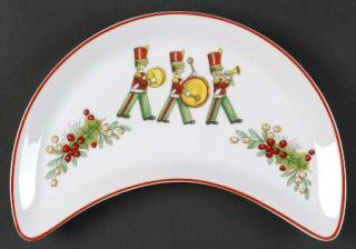 Vista Alegre Christmas Magic Crescent Salad Plate, Fine China Dinnerware   Vario