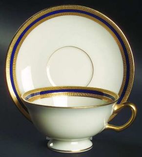 Lenox China S4b Footed Cup & Saucer Set, Fine China Dinnerware   Gold Encrusted,