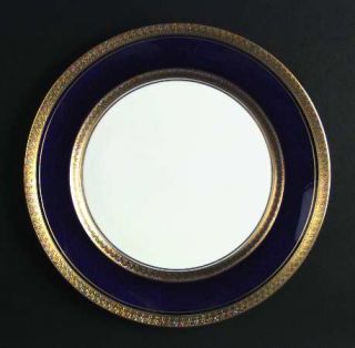 Royal Jackson Imperial Cobalt Dinner Plate, Fine China Dinnerware   Gold Encrust