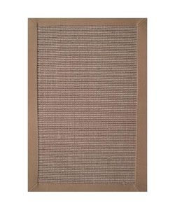 Hand woven Sisal Khaki Border Rug (8 X 10) (BeigePattern borderMeasures 0.33 inch thickTip We recommend the use of a non skid pad to keep the rug in place on smooth surfaces.All rug sizes are approximate. Due to the difference of monitor colors, some ru