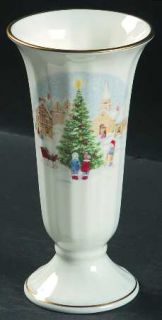Mikasa Merry Christmas Vase, Fine China Dinnerware   Bone,Christmas Village And