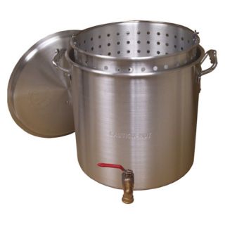 King Kooker Aluminum Boiling Pot with Drain Valve Multicolor   KK 100V, 100 qt.