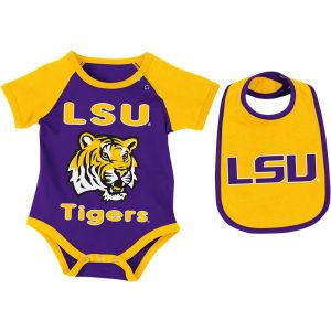 LSU Tigers Colosseum NCAA Newborn Junior Creeper/Bib Set