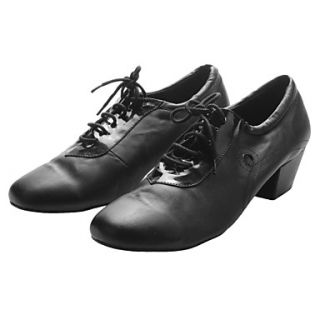 Mens Leather Lace up Latin Dance Shoes