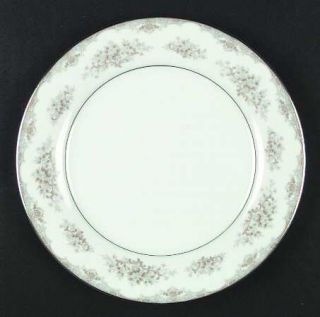 Noritake Royce Dinner Plate, Fine China Dinnerware   Tan And Blue Border And Flo