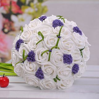30 Heads Round Shape Wedding Bridal Bouquet(More Colors)