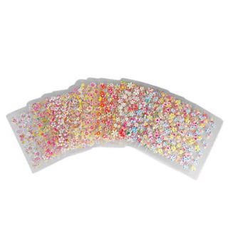30PCS Colorful 3D Design Nail Art Stickers