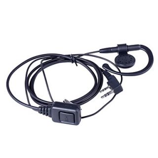 Baiston BST998 High Quality Ear Hanging Walkie Talkie Headset w/ Interface Type of K   Black (140cm)