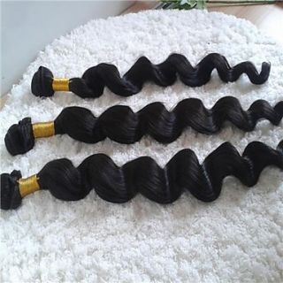 Mixed Lengths 16 18 20 Inches Indian Loose Wave Weft 100% Virgin Remy Human Hair Extensions