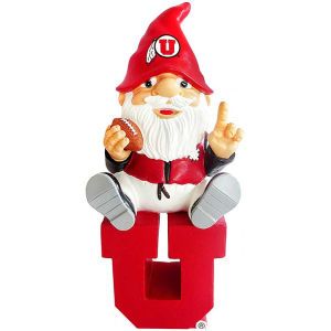 Utah Utes Forever Collectibles Gnome Sitting on Logo