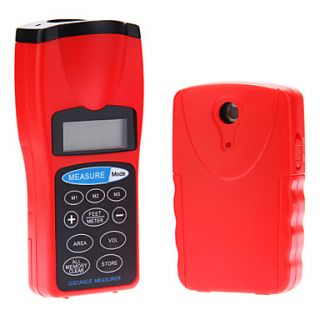 Double unit Portable With laser point LCD Ultrasonic Distance Measurer Meter 30M Measuring Tape Rangefinder