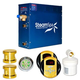 SteamSpa RY1200GD Royal 12kw Steam Generator Package in Polished Brass