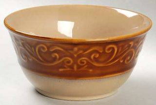 Better Homes and Gardens Embossed Scroll Soup/Cereal Bowl, Fine China Dinnerware