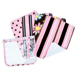 5Pc. Burp Cloth and Pouch Set   Maya by Lab
