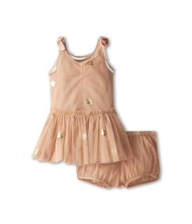 Stella McCartney Kids Bell Baby Girl Star Tulle Dress Girls Sets (Pink)