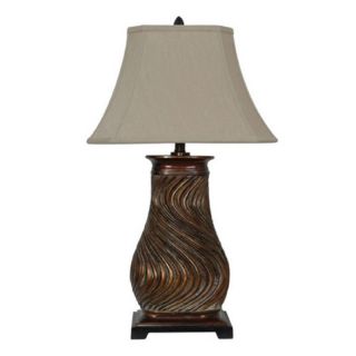 Crestview Collection Old Gold Table Lamp   CVASP418