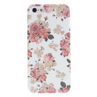 Exquisite Design Flower Pattern Relief Hard Case for iPhone 5/5S